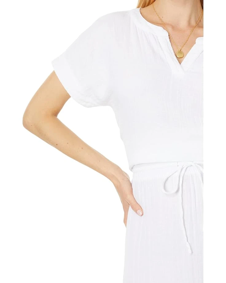 Mod-o-doc Double Layer Gauze Short Dolman Sleeve Top | Shirts & Tops - Image 3