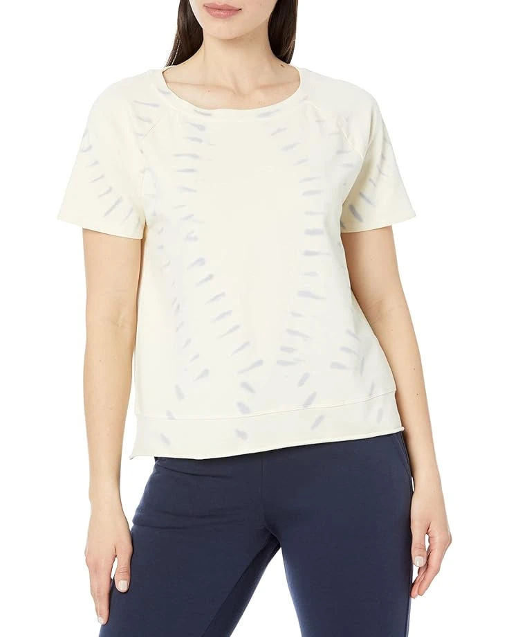 Mod-o-doc Tie-Dye Lightweight French Terry Short Sleeve Raglan Crew Top | Hoodies & Sweatshirts