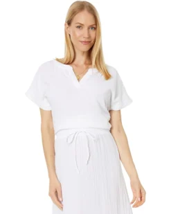 Mod-o-doc Double Layer Gauze Short Dolman Sleeve Top | Shirts & Tops