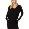 Mod-o-doc Long Sleeve V-Neck Dolman Sleeve Dress | Dresses