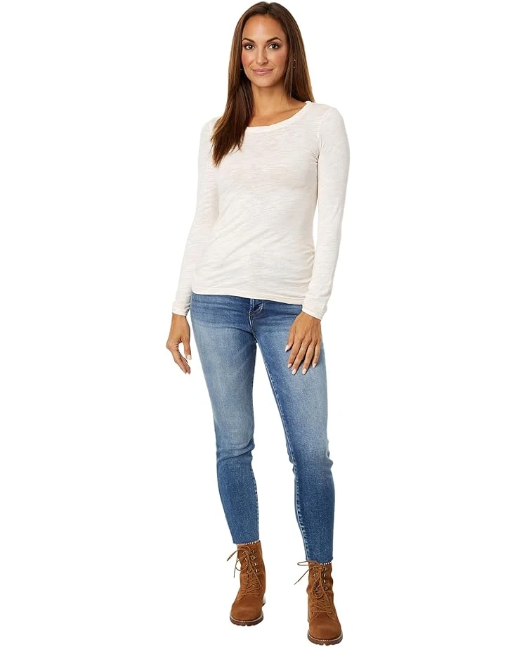 Mod-o-doc Slub Jersey Long Sleeve Twisted Scoop Neck Tee | Shirts & Tops - Image 4