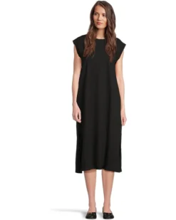 Mod-o-doc Cap Sleeve Column Dress with Side Slits | Dresses