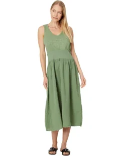 Mod-o-doc Mix Media Tank Midi Dress | Dresses