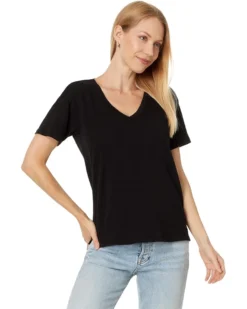 Mod-o-doc Short Sleeve V-Neck Boxy Tee | Shirts & Tops