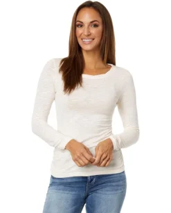 Mod-o-doc Slub Jersey Long Sleeve Twisted Scoop Neck Tee | Shirts & Tops