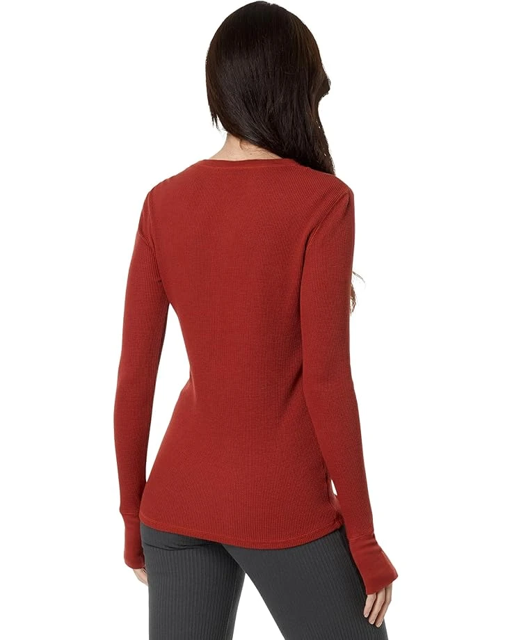 Mod-o-doc Washed Cotton Modal Thermal Long Sleeve Crew Neck Tee | Shirts & Tops - Image 2