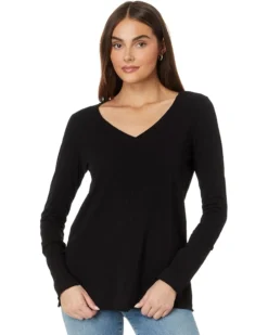 Mod-o-doc Long Sleeve Wide Neck V-Neck Tunic | Shirts & Tops