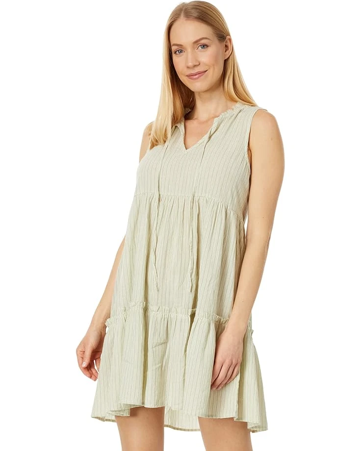 Mod-o-doc Mini Stripe Gauze Tiered Summer Stripe Dress | Dresses