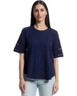 Mod-o-doc Mix Media Half Sleeve Crew Neck Tee | Shirts & Tops