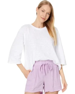 Mod-o-doc Flowy 3/4 Sleeve Swing Top | Shirts & Tops