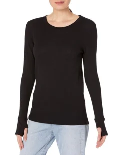 Mod-o-doc Cotton Modal Thermal Long Sleeve Crew Neck Tee | Shirts & Tops