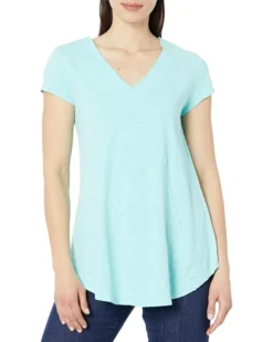 Mod-o-doc Slub Jersey Seamed V-Neck Tee | Shirts & Tops