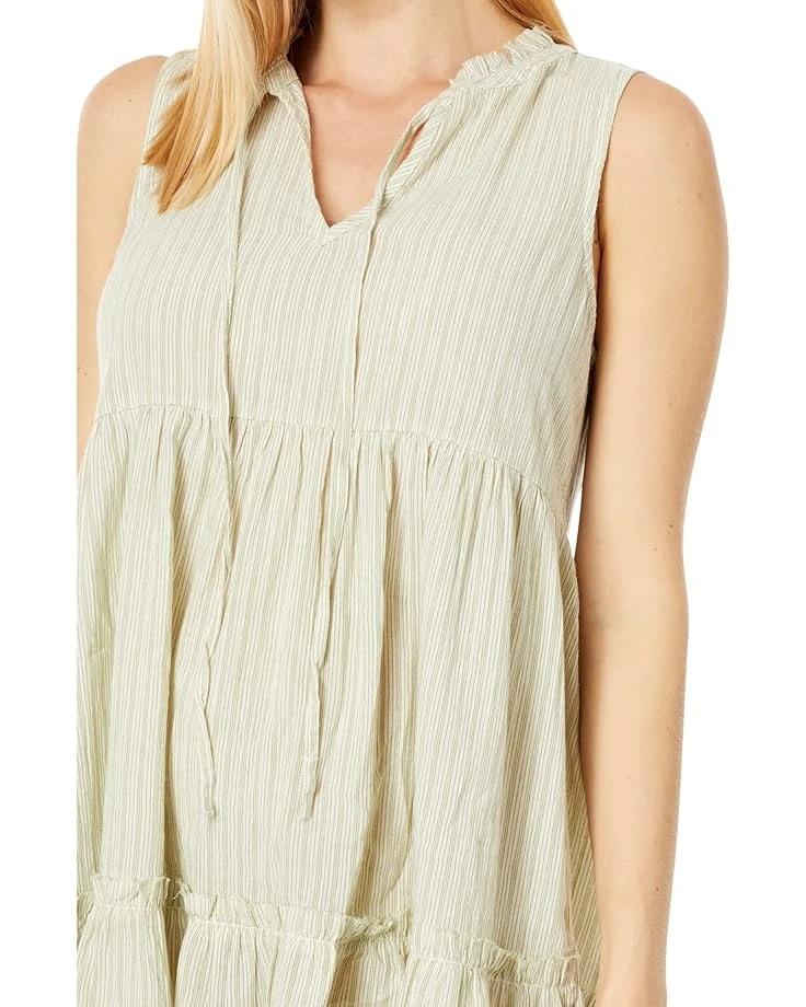 Mod-o-doc Mini Stripe Gauze Tiered Summer Stripe Dress | Dresses - Image 3