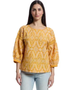 Mod-o-doc 3/4 Sleeve Easy Boho Top | Shirts & Tops