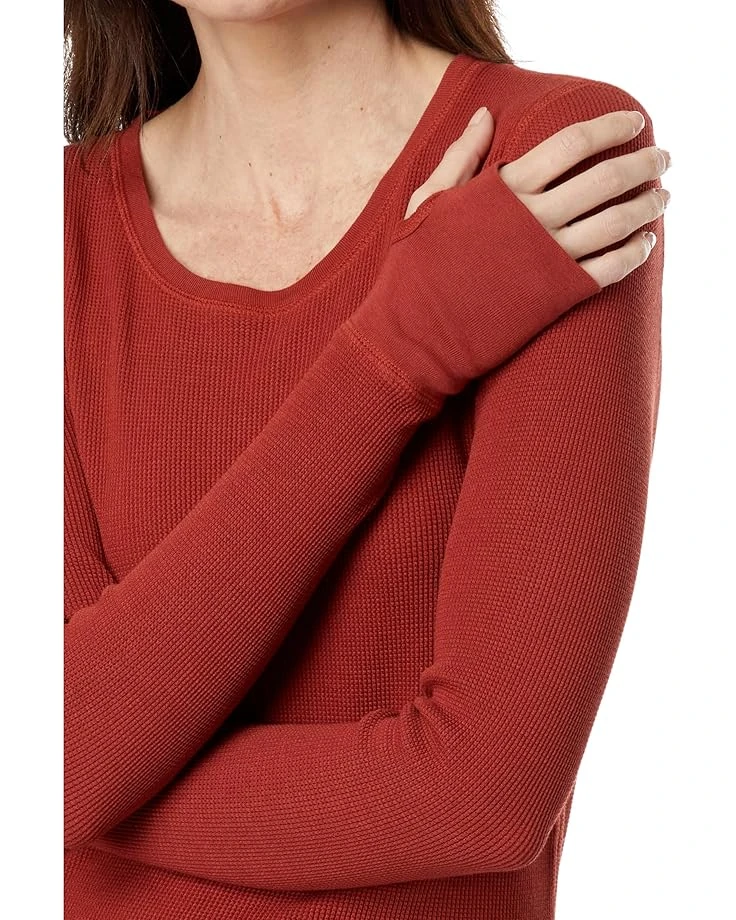 Mod-o-doc Washed Cotton Modal Thermal Long Sleeve Crew Neck Tee | Shirts & Tops - Image 3